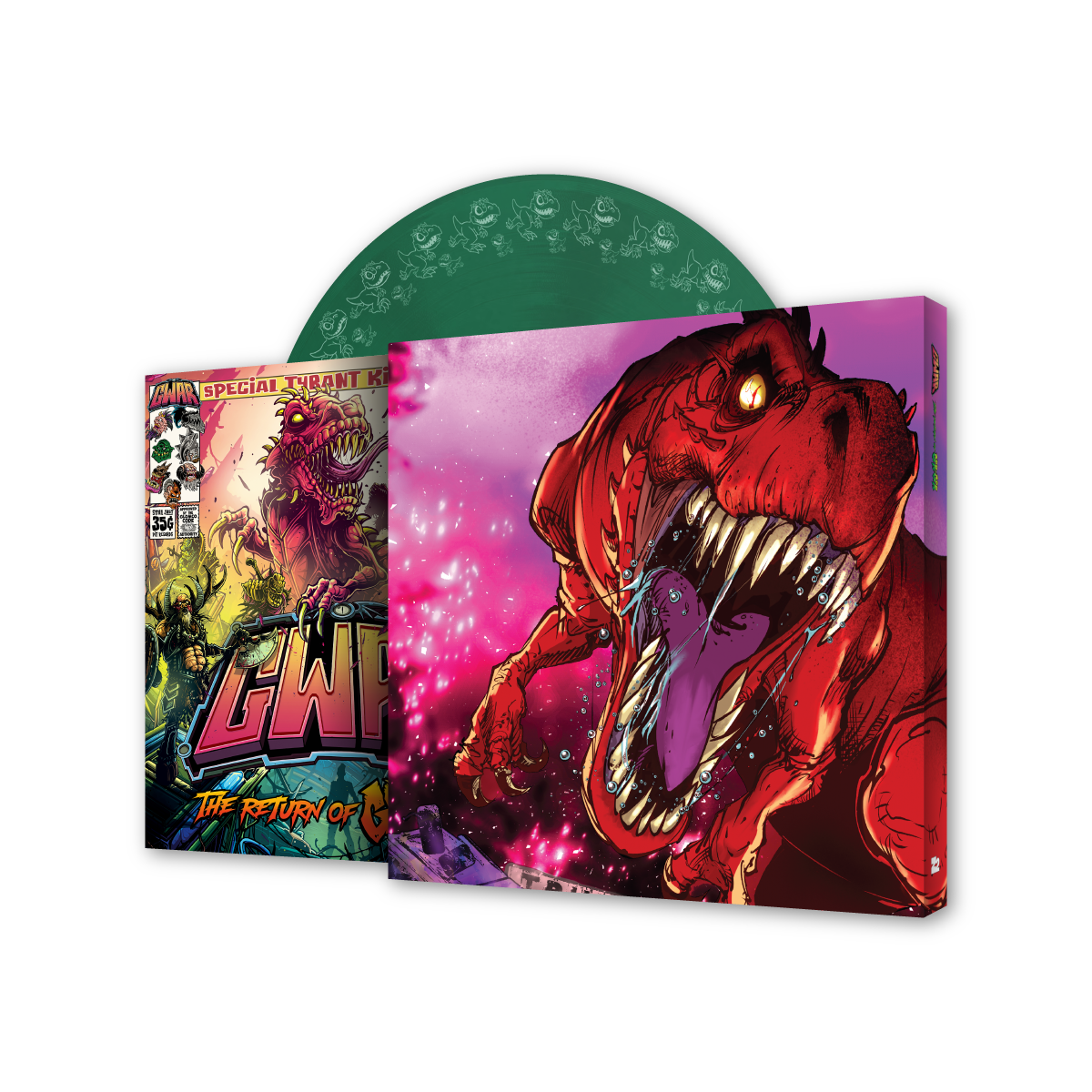 GWAR "The Return of Gor Gor" [Deluxe Comic Book + Vinyl LP] (Limited Edition Evergreen) - Mainstay Entertainment