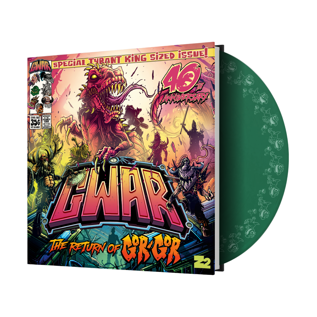 GWAR "The Return of Gor Gor" [Deluxe Comic Book + Vinyl LP] (Limited Edition Evergreen) - Mainstay Entertainment