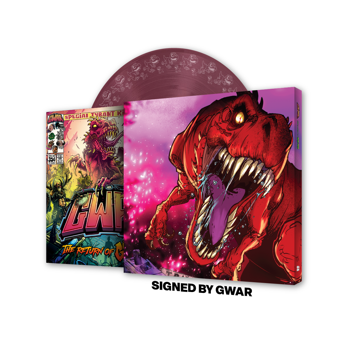 GWAR "The Return of Gor Gor" [Signed Platinum Edition Comic Book + Vinyl LP] (Limited Edition Fruit Punch) - Mainstay Entertainment