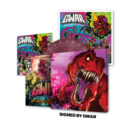 GWAR: "The Return of Gor Gor" [Signed Platinum Edition Comic Book + Vinyl LP] (Limited Edition Fruit Punch)