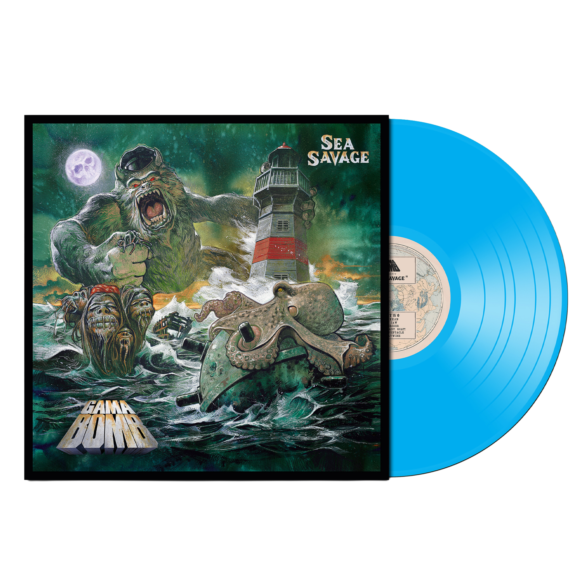 Gama Bomb "Sea Savage" Sea Blue Vinyl