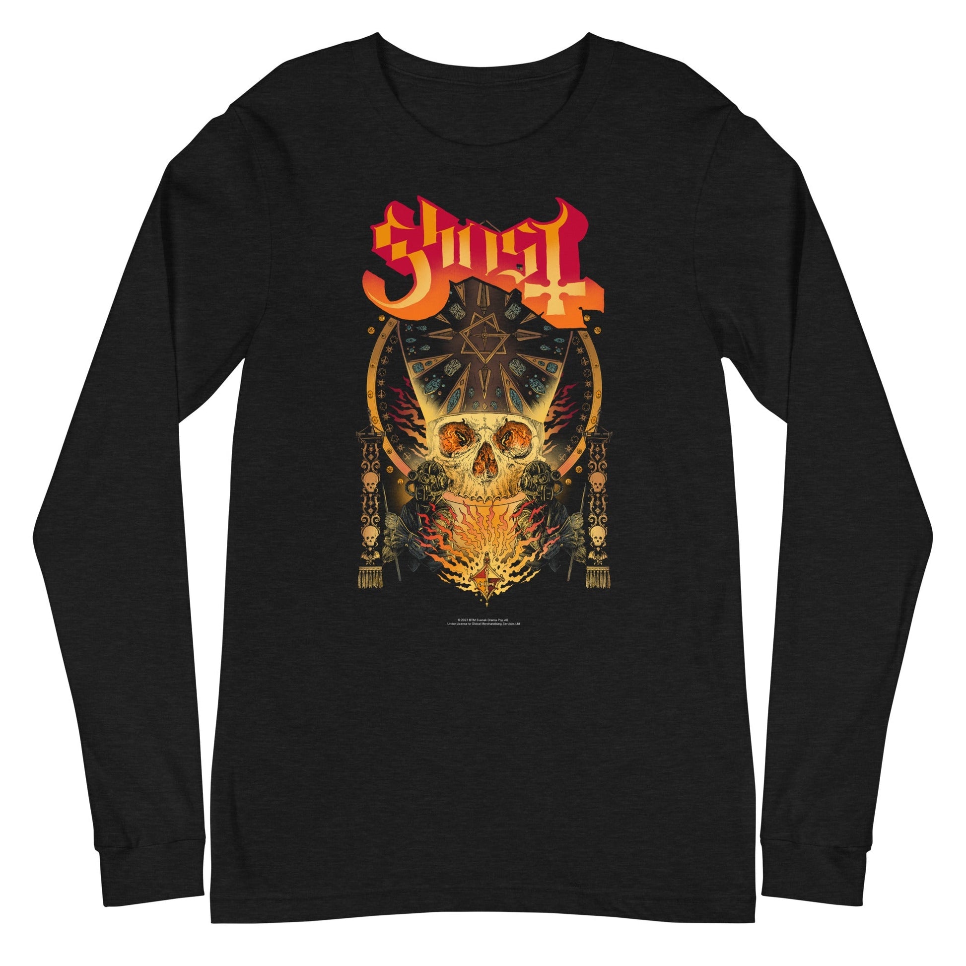 Ghost - Flaming Logo Long Sleeve T-Shirt - Mainstay Entertainment