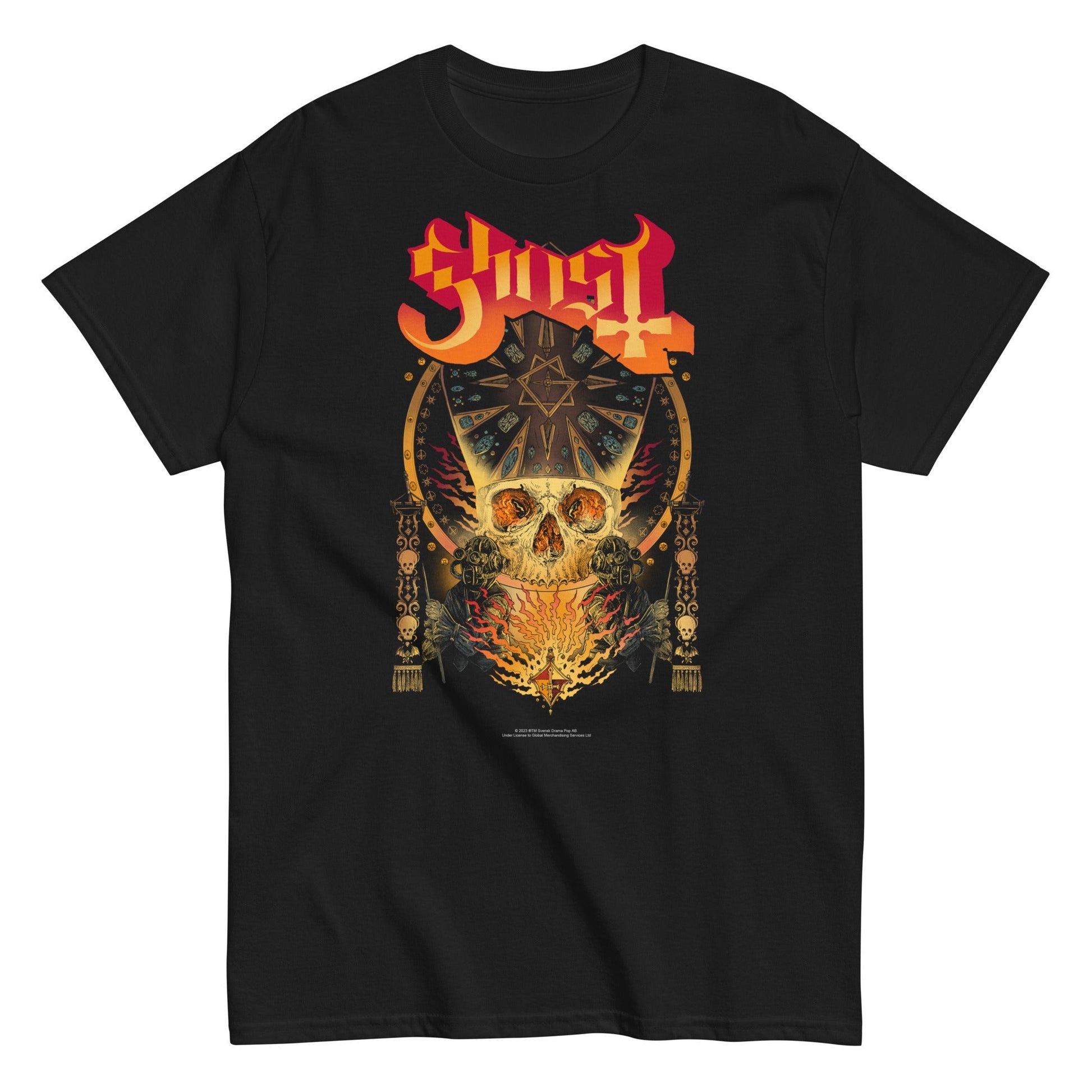 Ghost - Flaming Logo T-Shirt - Mainstay Entertainment