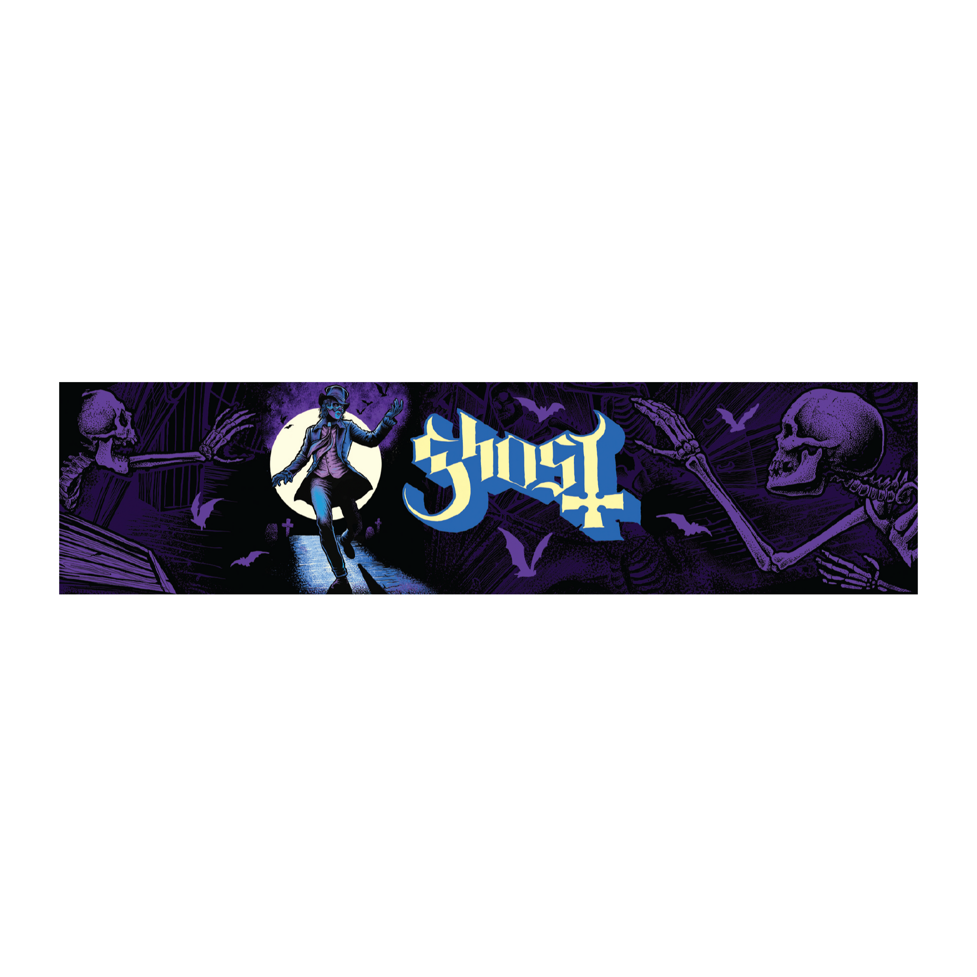 Ghost "Graveyard Escape" Magnetic Grill - Mainstay Entertainment