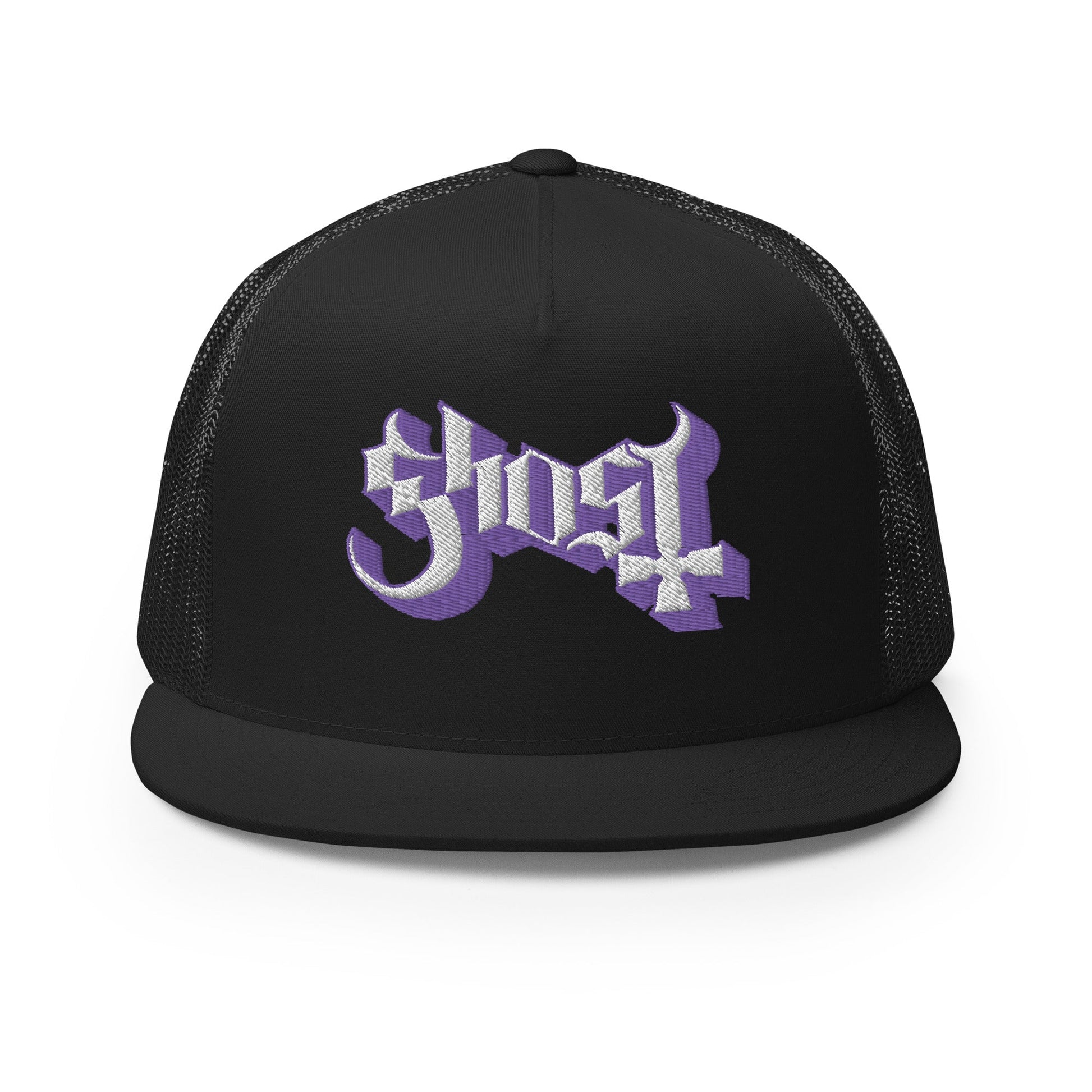 Ghost - Logo Flat Brim Trucker Hat - Mainstay Entertainment