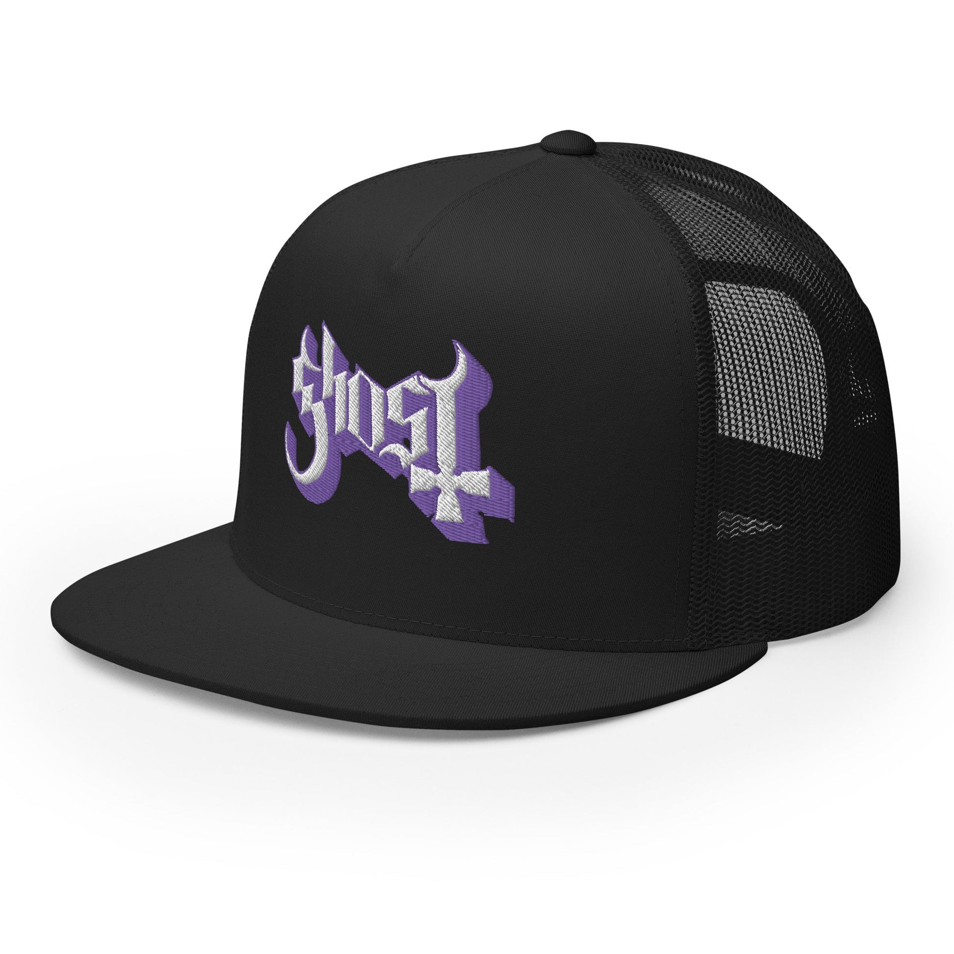 Ghost - Logo Flat Brim Trucker Hat - Mainstay Entertainment