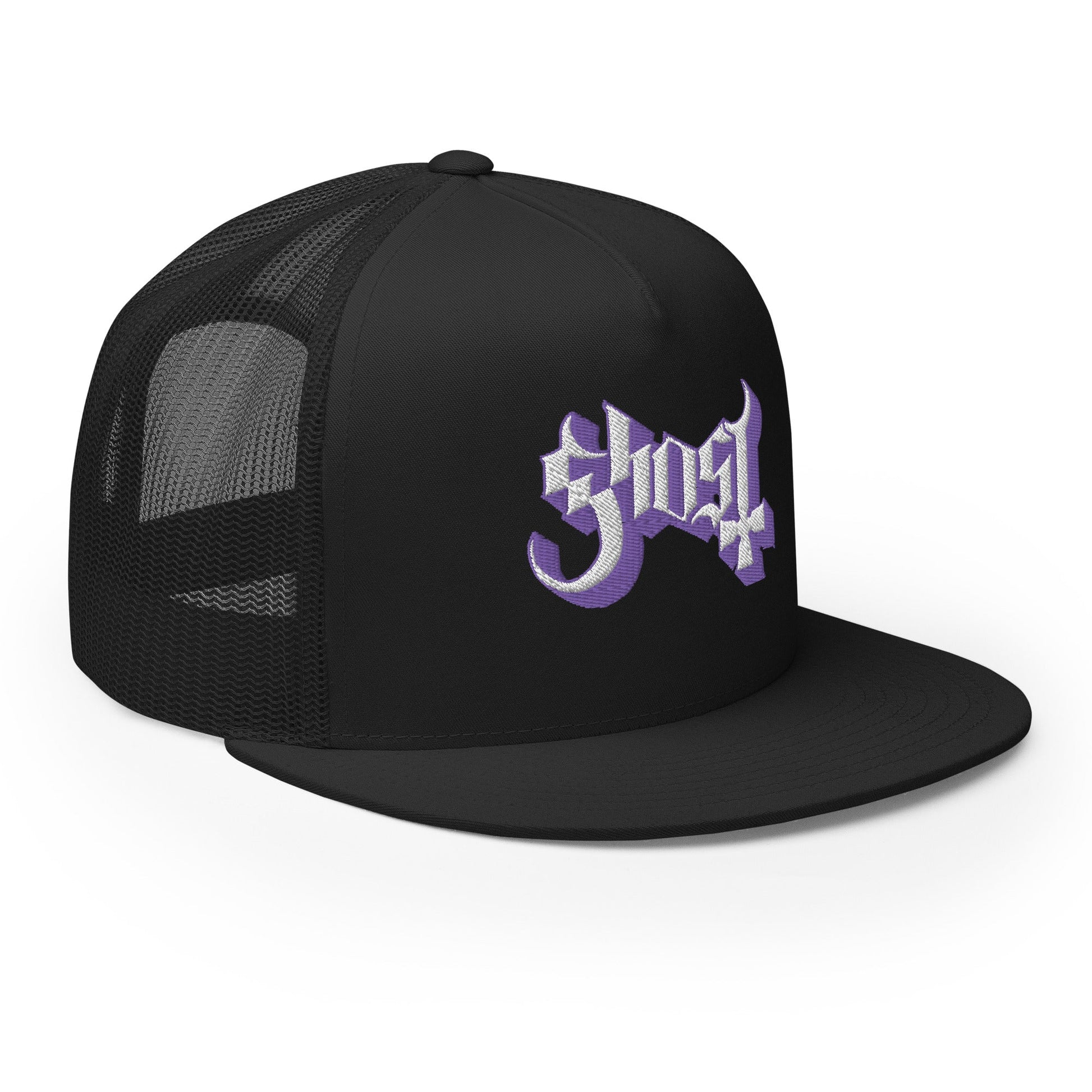 Ghost - Logo Flat Brim Trucker Hat - Mainstay Entertainment