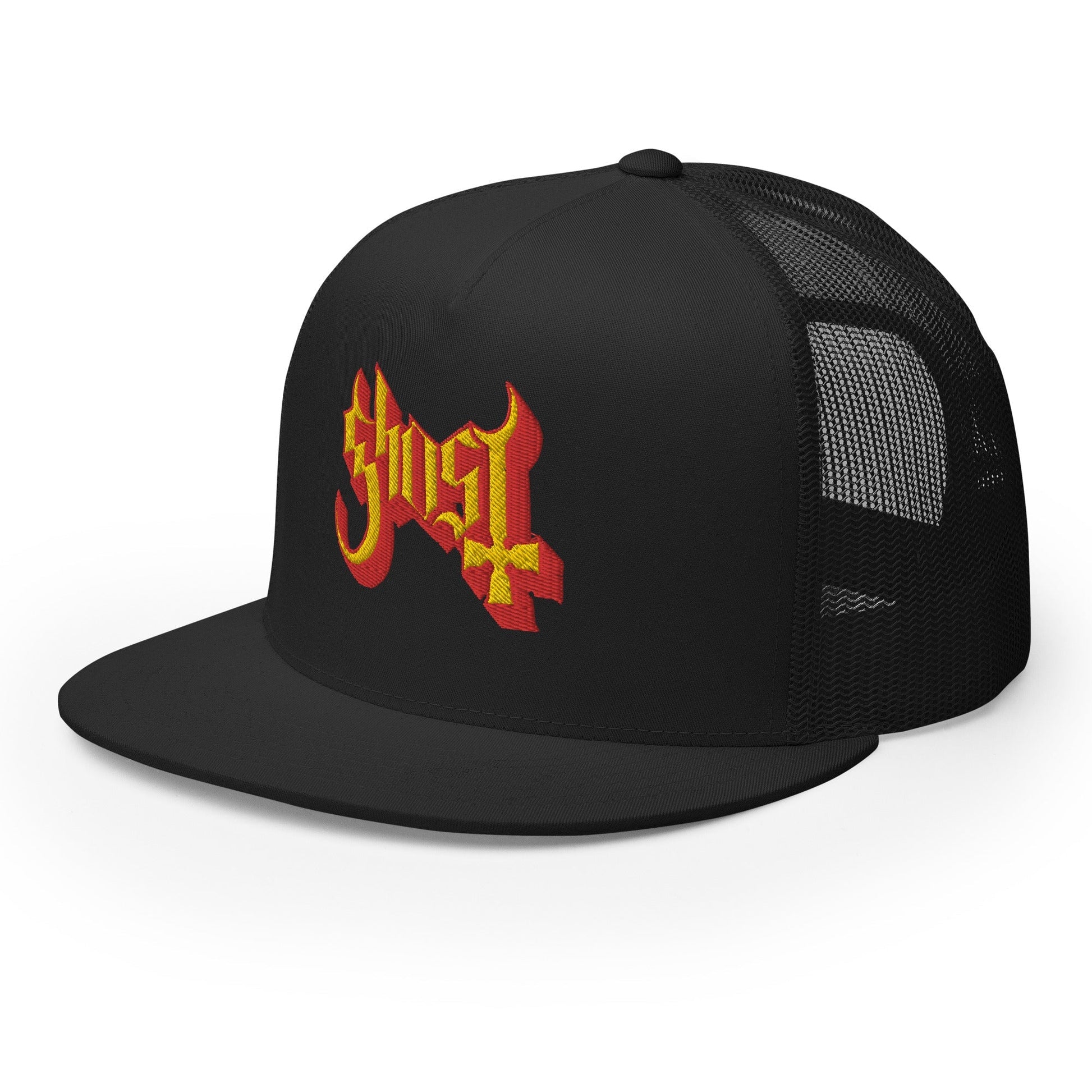 Ghost - Logo Flat Brim Trucker Hat - Mainstay Entertainment