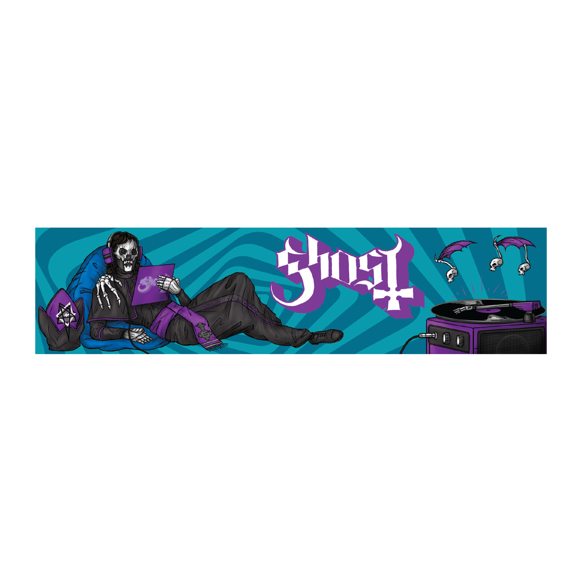 Ghost "Papa's Day Off" Magnetic Grill - Mainstay Entertainment