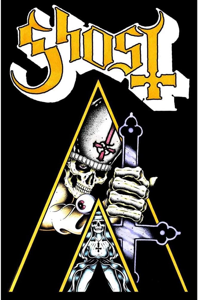 Ghost Clockwork -  Textile Poster Flag Rock Movie Heroes