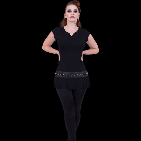 Gothic Rock "Stud Waist" Mini Dress - Mainstay Entertainment