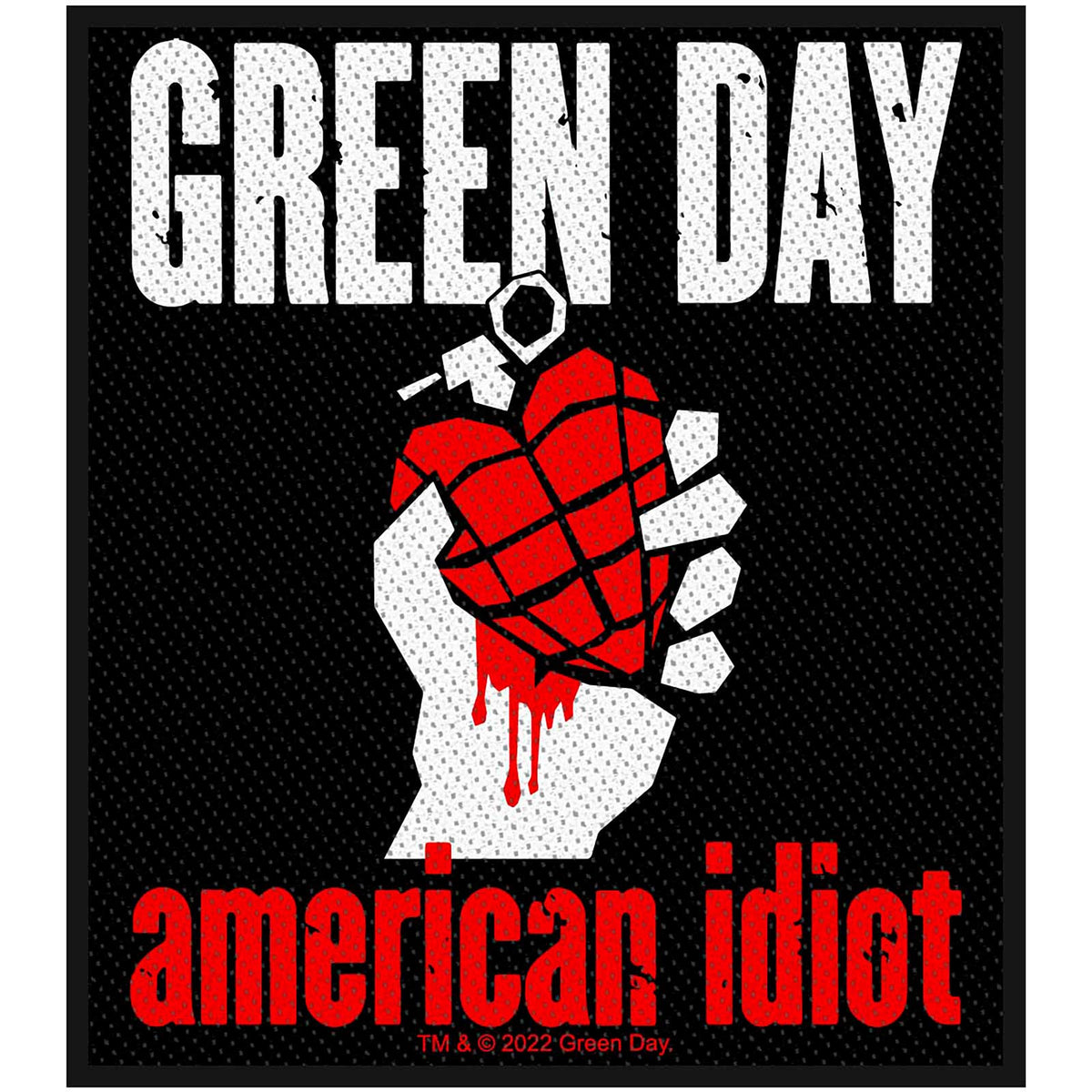 Green Day American Idiot Patch Woven Sew On Applique Rock Movie Heroes