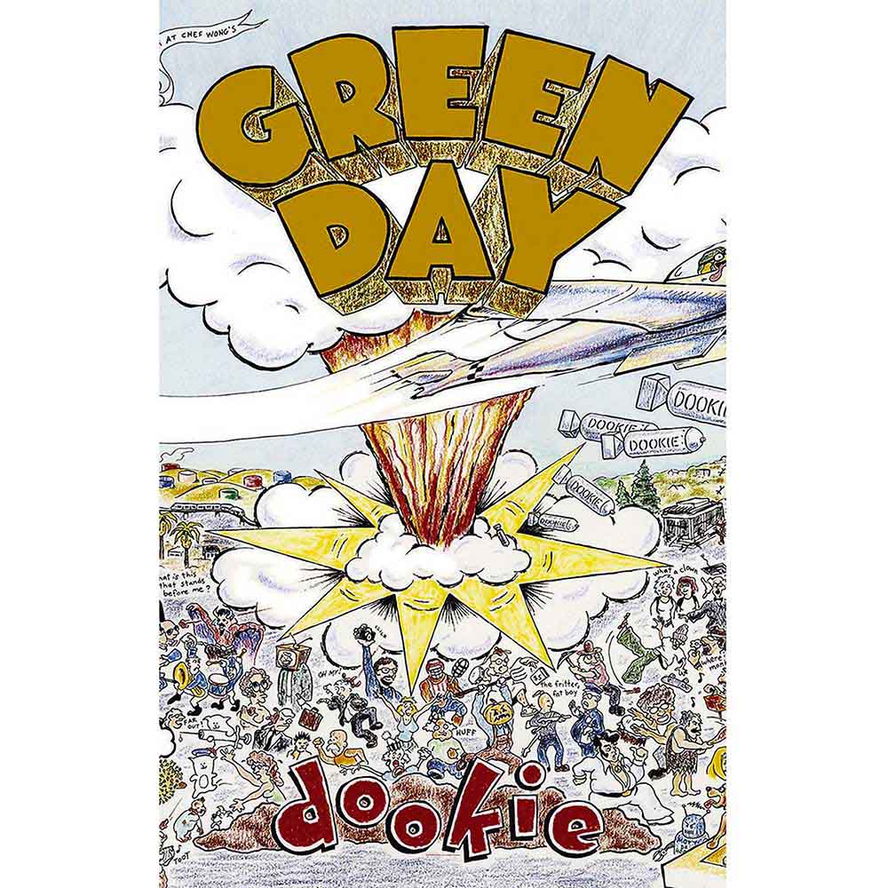 Green Day - Dookie Textile Poster Flag Rock Movie Heroes