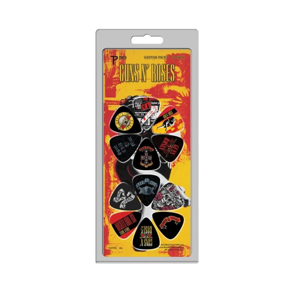 Guns N' Roses "Set of 12 Album Cover" Licensed Guitar Picks - Mainstay Entertainment