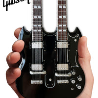 Guns N' Roses "Slash - Gibson 1966 EDS-1275 Aged Doubleneck" Licensed Mini Guitar - Mainstay Entertainment