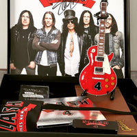 Guns N' Roses "Slash - Gibson Les Paul Standard Translucent Cherry" Limited 4-Album Edition Licensed Mini Guitar - Mainstay Entertainment