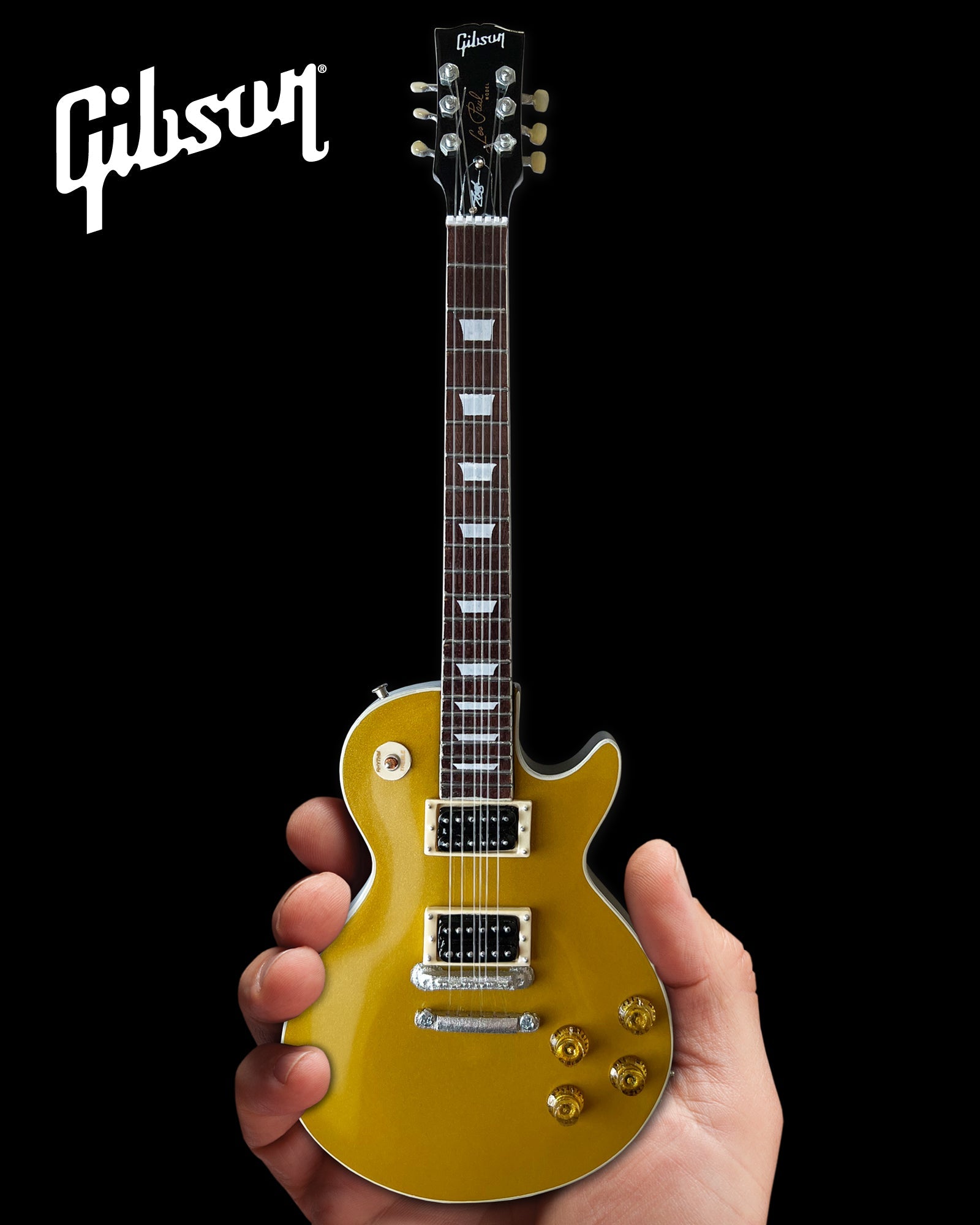 Guns N' Roses "Slash - Gibson Les Paul Standard Victoria Goldtop" Licensed Mini Guitar - Mainstay Entertainment