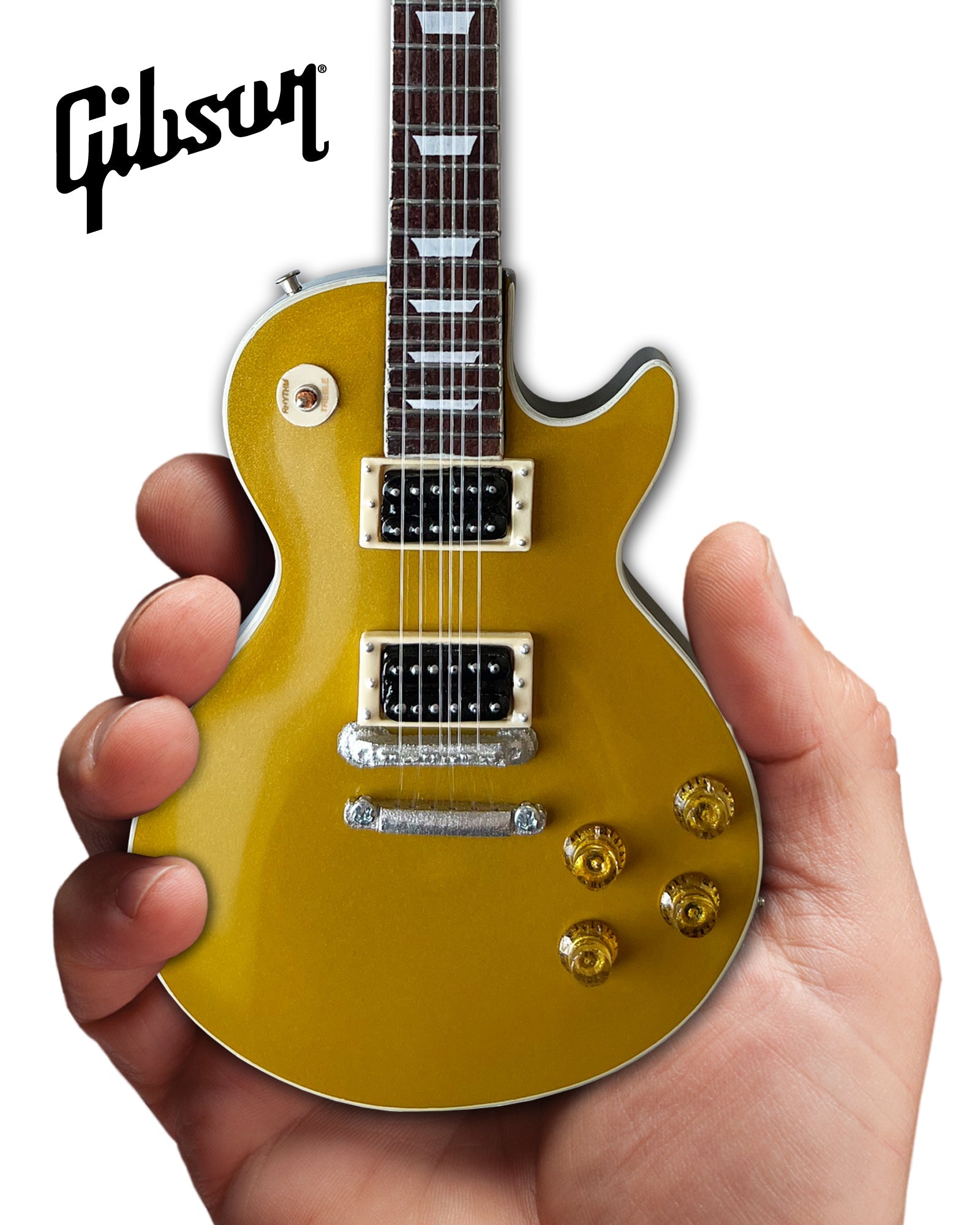 Guns N' Roses "Slash - Gibson Les Paul Standard Victoria Goldtop" Licensed Mini Guitar - Mainstay Entertainment