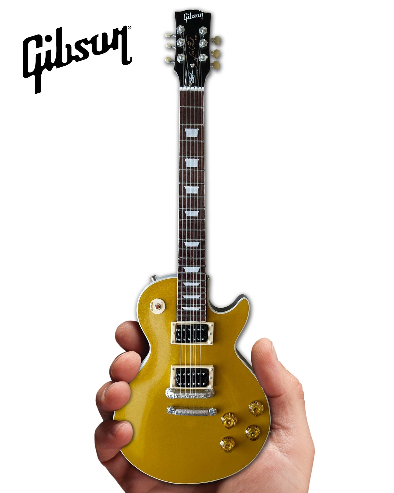 Guns N' Roses "Slash - Gibson Les Paul Standard Victoria Goldtop" Licensed Mini Guitar - Mainstay Entertainment