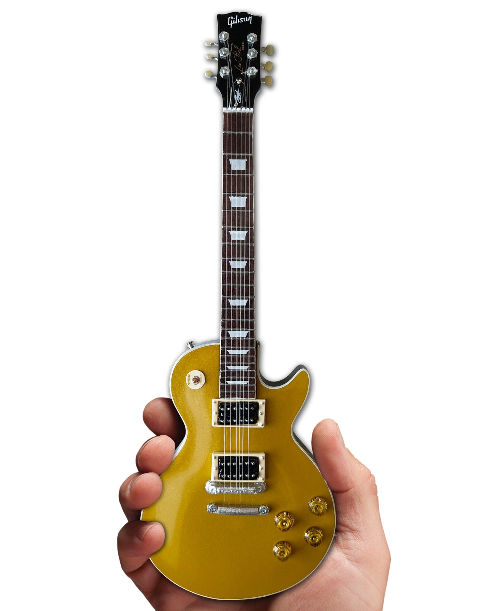 Guns N' Roses "Slash - Gibson Les Paul Standard Victoria Goldtop" Licensed Mini Guitar - Mainstay Entertainment