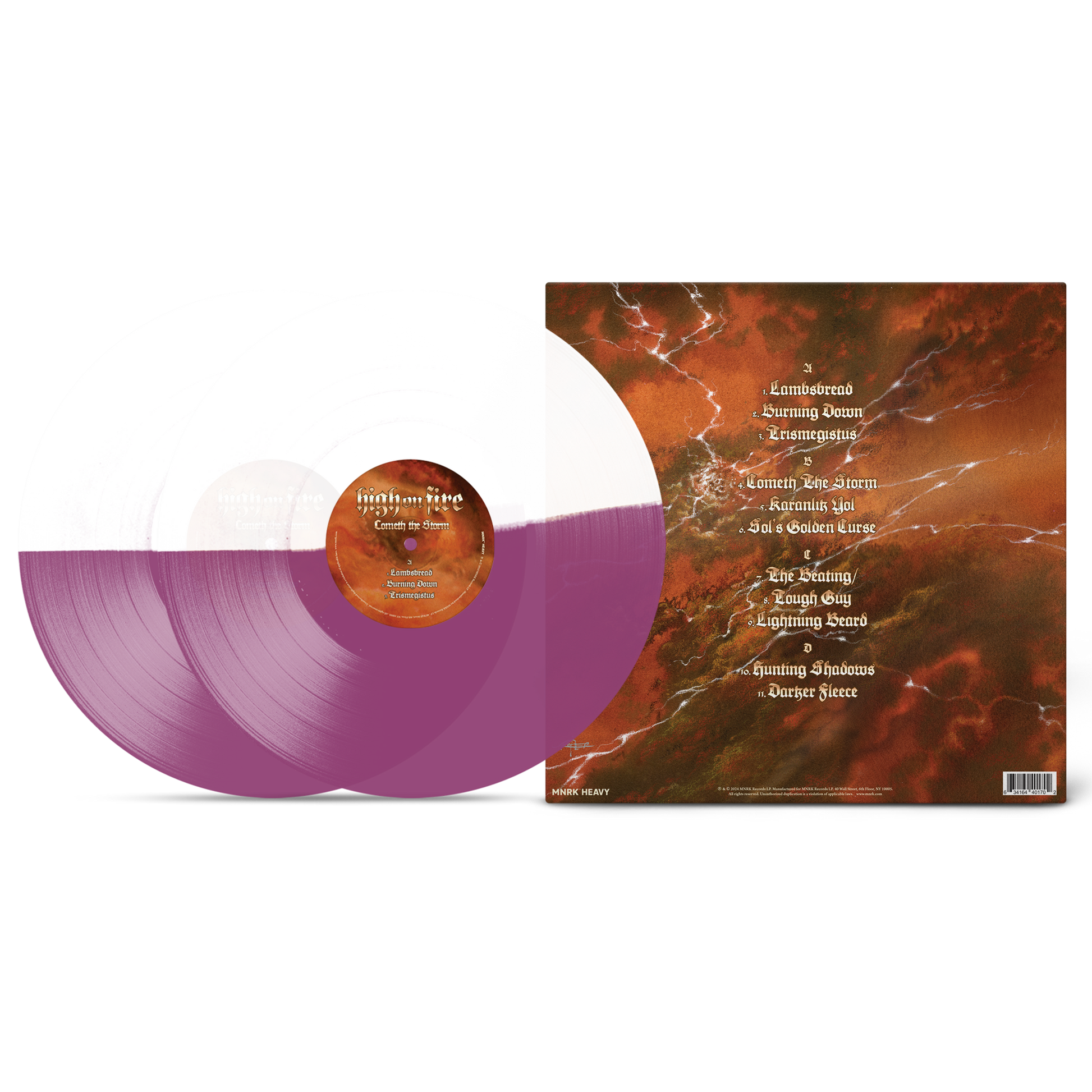 High On Fire "Cometh The Storm" Half/Half  Vinyl
