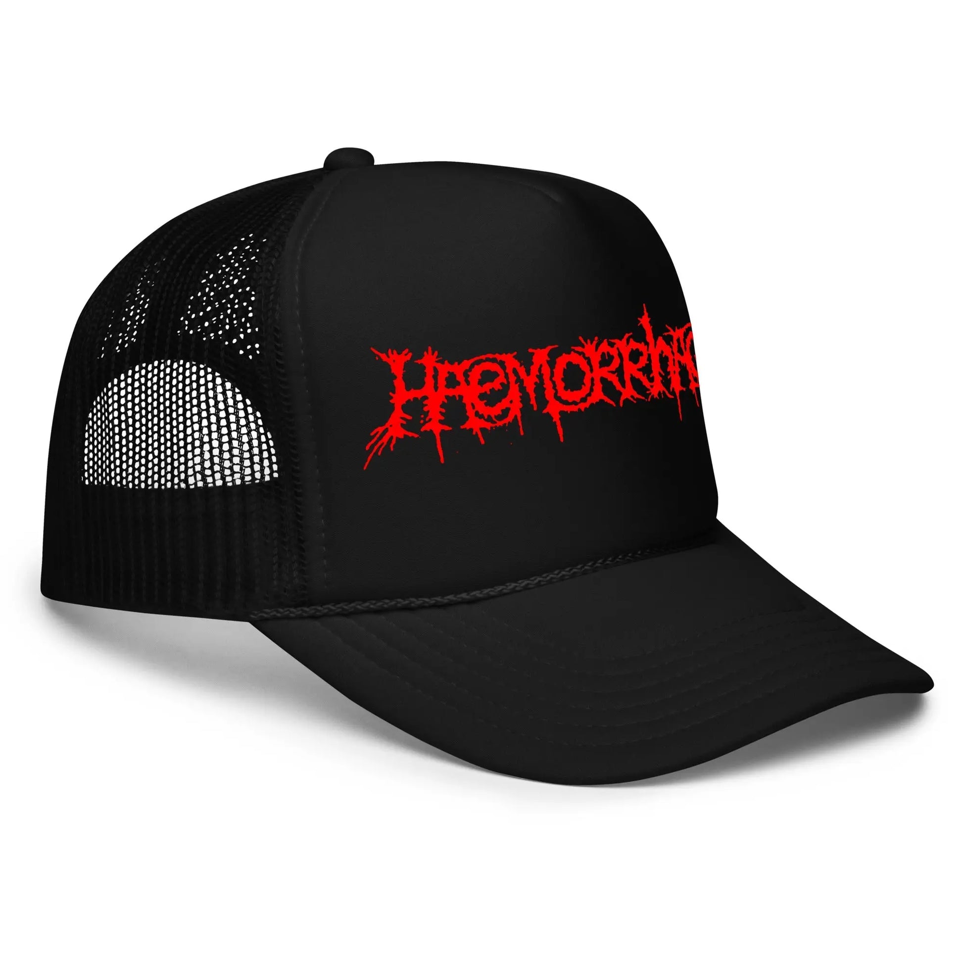 HAEMORRHAGE - Logo Trucker Hat Horror Pain Gore Death Productions Shop