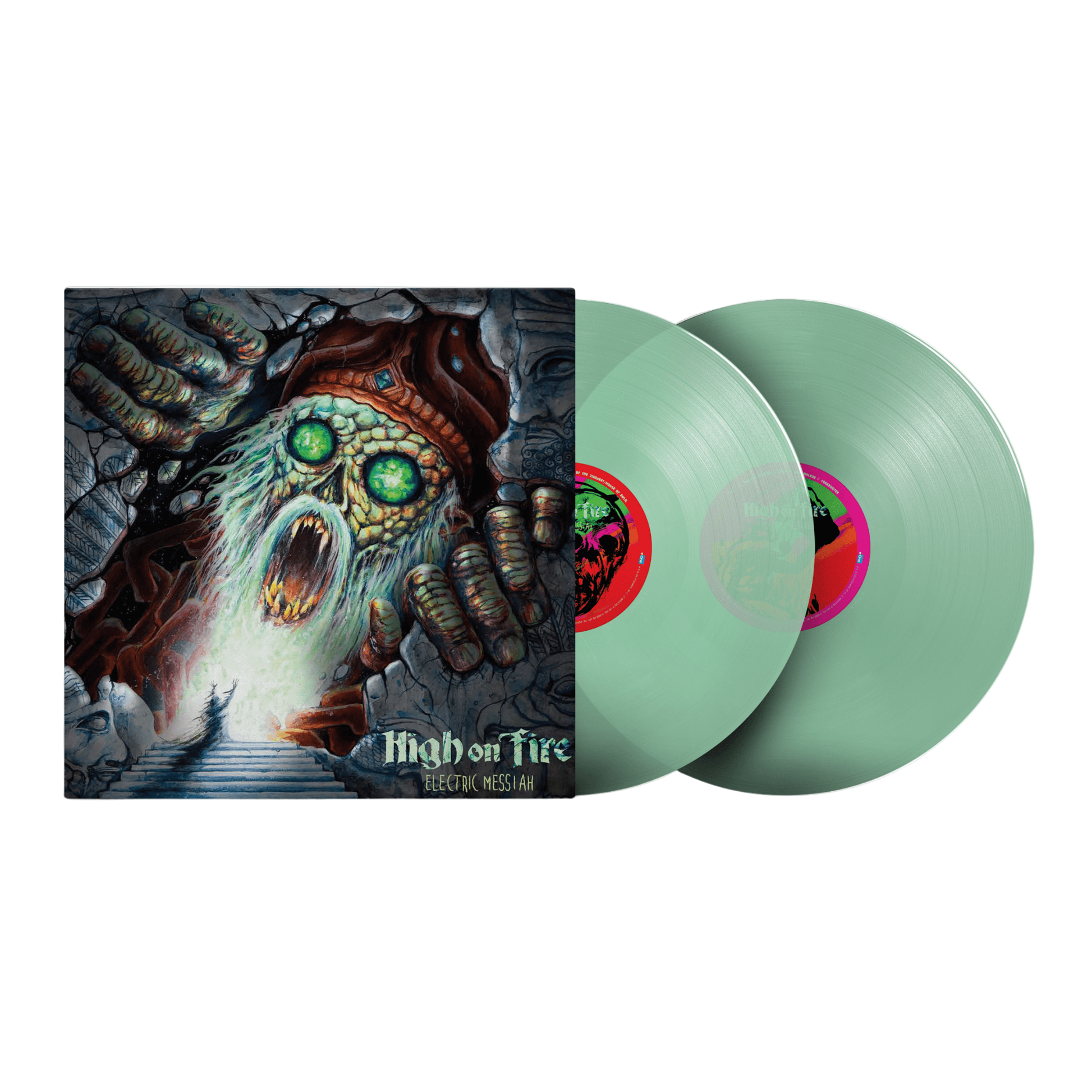 High On Fire "Electric Messiah" Coke Bottle Clear Vinyl LP