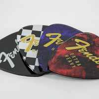Fender Guitar Pick Shaped Coasters (Set of 4) Pluginz Keychains