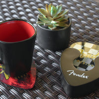 Fender Guitar Pick Shaped Coasters (Set of 4) Pluginz Keychains