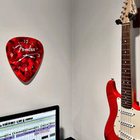 Fender Guitar Pick Wall Clock x Red Pluginz Keychains