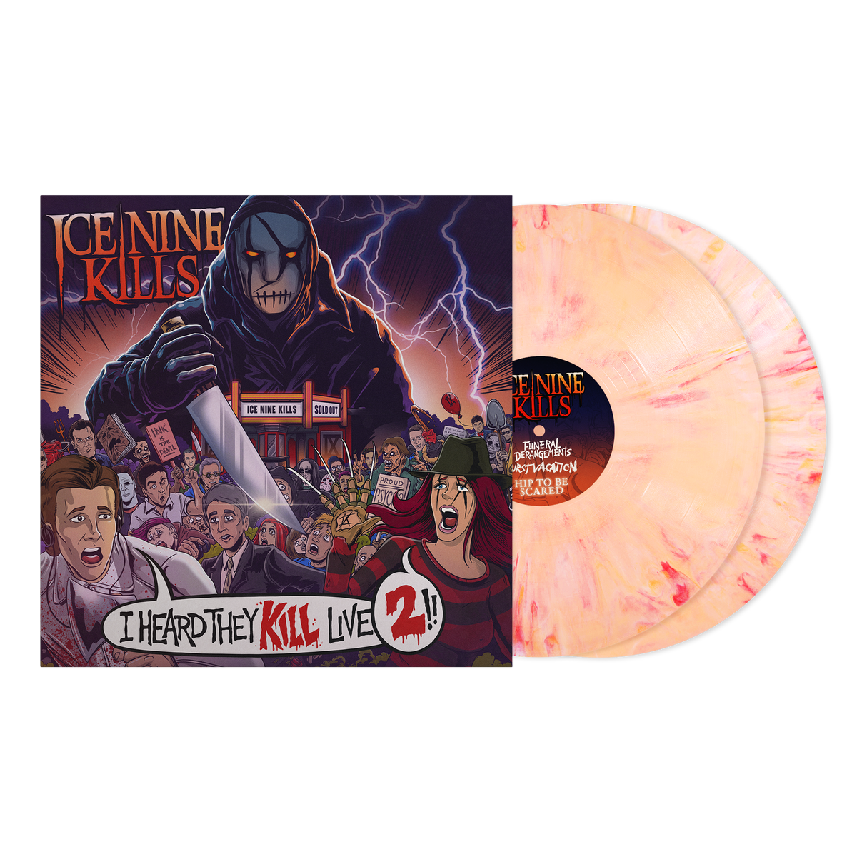 ICE NINE KILLS ‘I HEARD THEY KILL LIVE 2’ 2LP (Limited Edition – Only 500 Made, Sangria Vinyl) Revolver Magazine