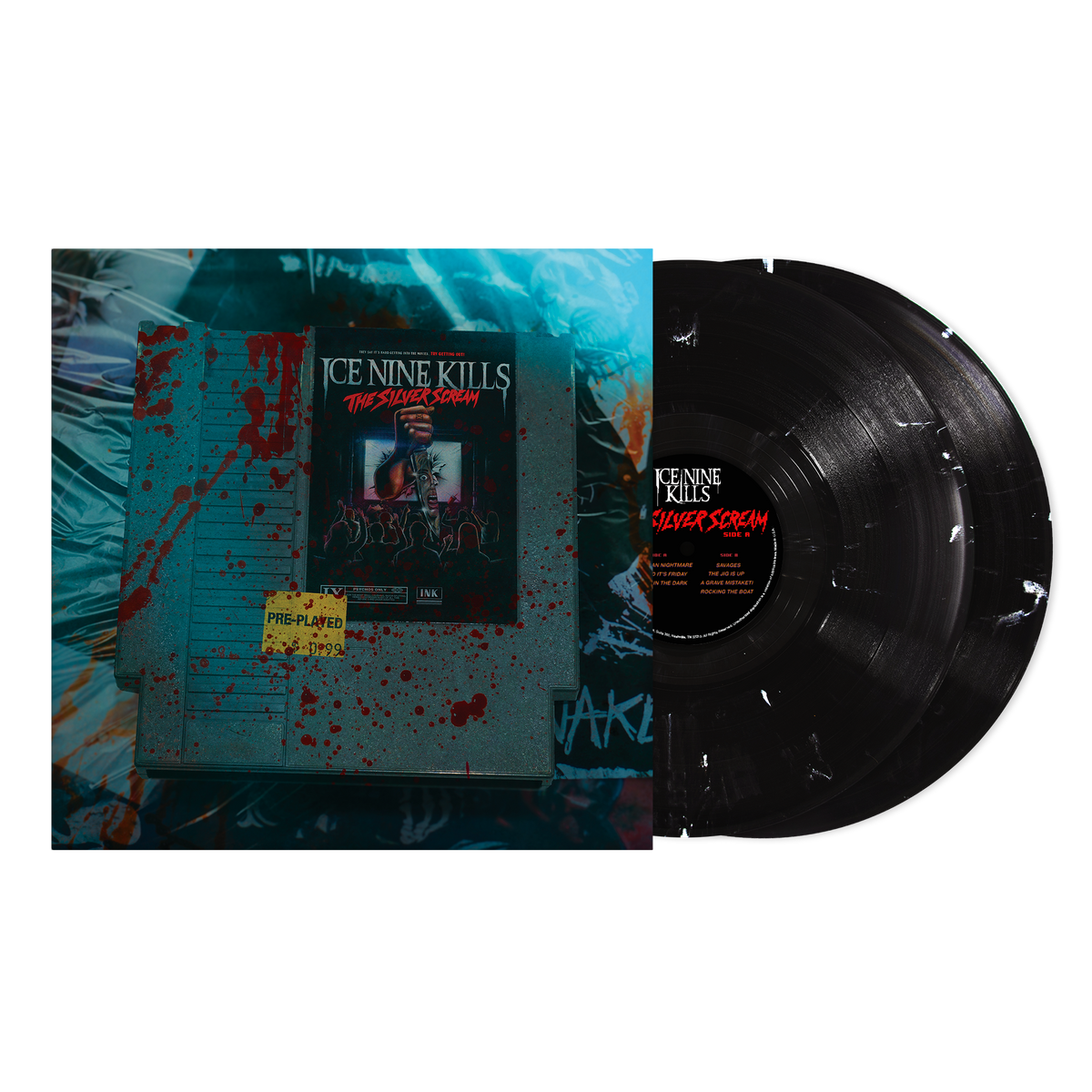 ICE NINE KILLS ‘THE SILVER SCREAM’ (9-BIT VERSION) 2LP (Limited Edition – Only 500 Made, Ink & Paint Vinyl) Revolver Magazine
