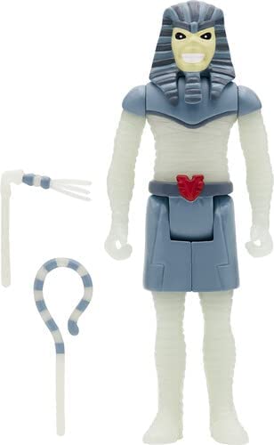 Iron Maiden Reaction Figure Glow Power Slave Pharaoh Eddie Exclusive Rock Movie Heroes