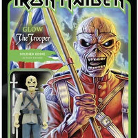 Iron Maiden Reaction Figure Glow The Trooper Soldier Eddie Exclusive Rock Movie Heroes