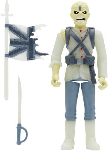 Iron Maiden Reaction Figure Glow The Trooper Soldier Eddie Exclusive Rock Movie Heroes