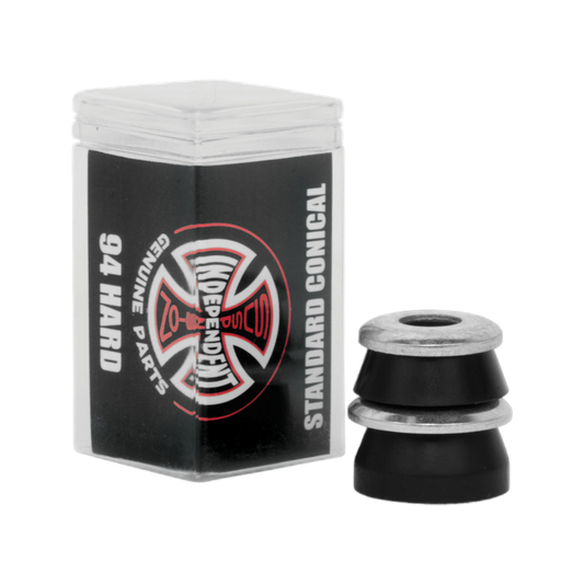 Independent "Standard Conical" [Hard 94a Black] Skateboard Truck Bushings - Mainstay Entertainment