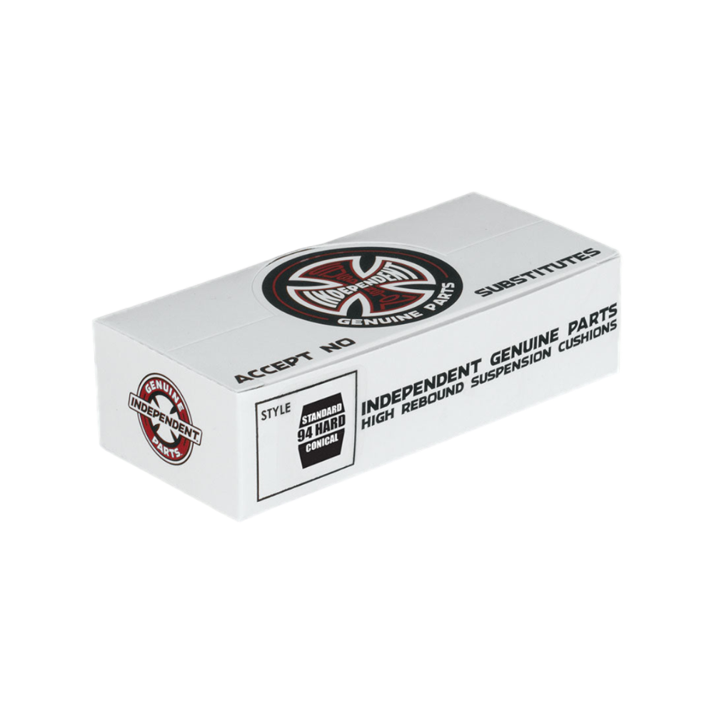 Independent "Standard Conical" [Hard 94a Black] Skateboard Truck Bushings - Mainstay Entertainment