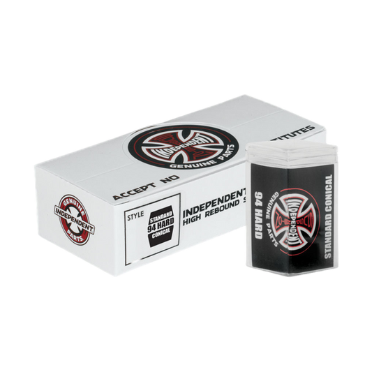 Independent "Standard Conical" [Hard 94a Black] Skateboard Truck Bushings - Mainstay Entertainment