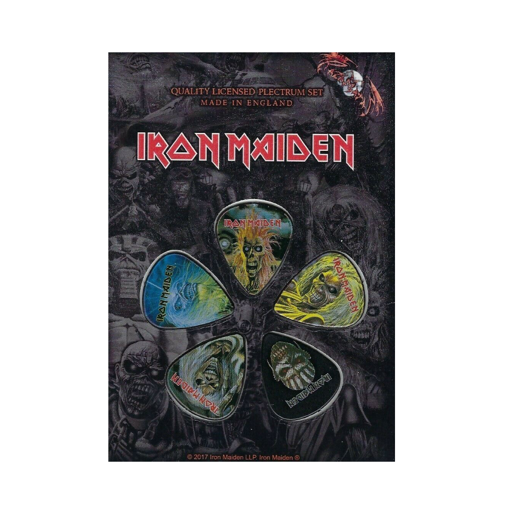 Iron Maiden "Faces of Eddie" Set of 5 Licensed Guitar Picks - Mainstay Entertainment