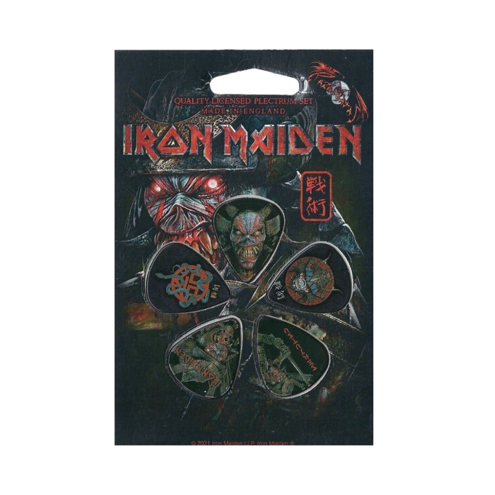 Iron Maiden "Senjutsu" Set of 5 Licensed Guitar Picks - Mainstay Entertainment