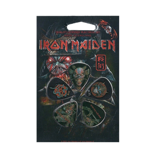 Iron Maiden "Senjutsu" Set of 5 Licensed Guitar Picks - Mainstay Entertainment