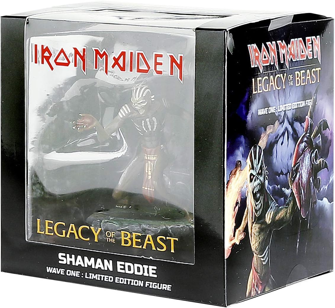 Incendium Iron Maiden Legacy of the Beast SHAMAN EDDIE 4-inch Vinyl Figure - Wave 1 Rock Movie Heroes