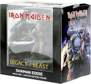Incendium Iron Maiden Legacy of the Beast SHAMAN EDDIE 4-inch Vinyl Figure - Wave 1 Rock Movie Heroes