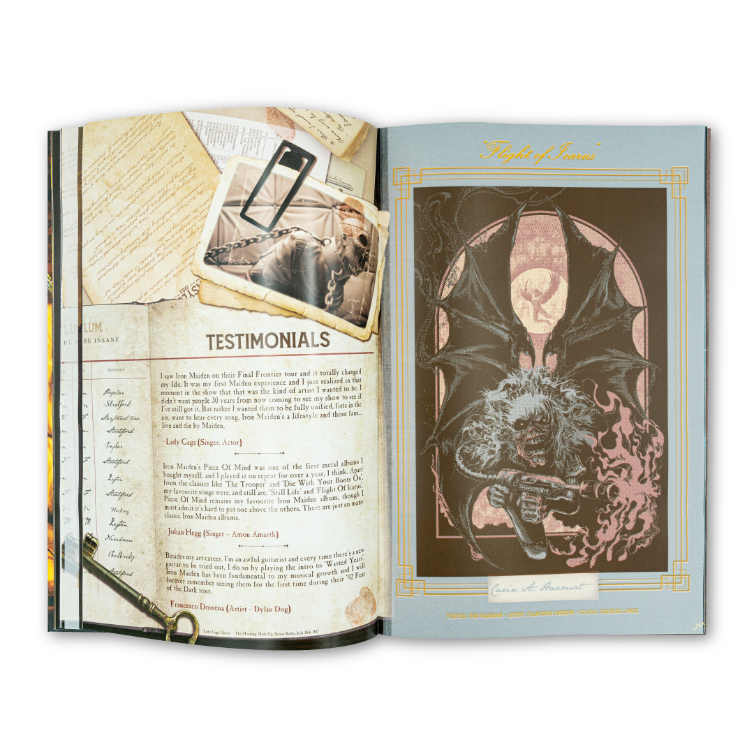 Iron Maiden "Piece Of Mind" Deluxe Hard Cover Book Edition