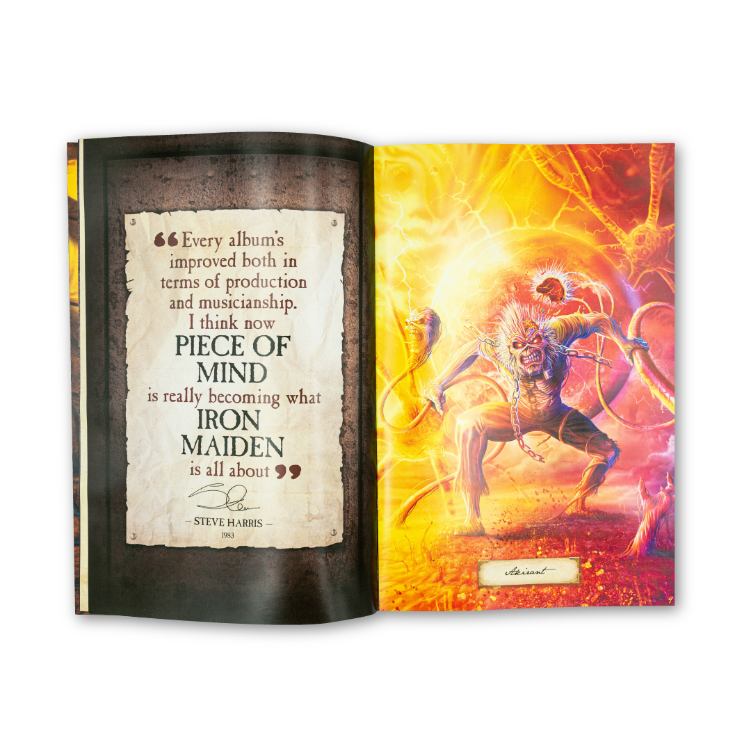 Iron Maiden "Piece Of Mind" Deluxe Hard Cover Book Edition