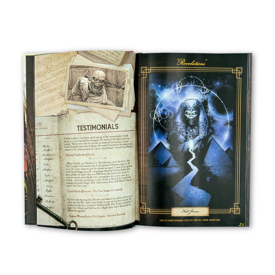 Iron Maiden "Piece Of Mind" Hard Cover Book