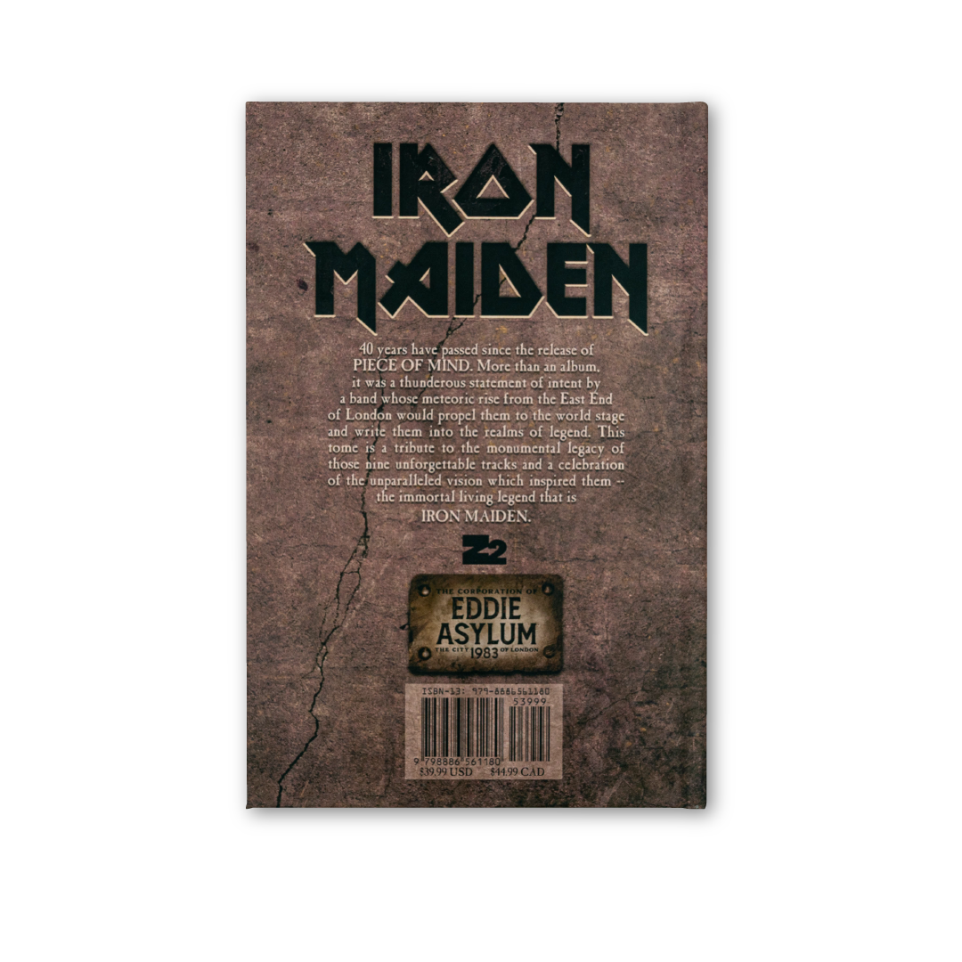 Iron Maiden "Piece Of Mind" Hard Cover Book