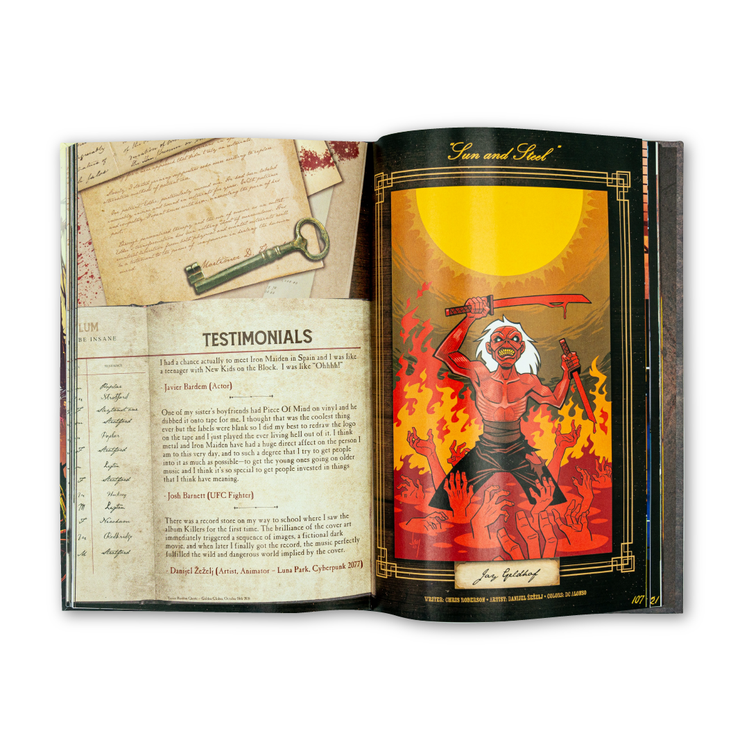 Iron Maiden "Piece Of Mind" Hard Cover Book