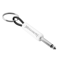 Megadeth "Whiteout Wordmark" Guitar Plug Keychain