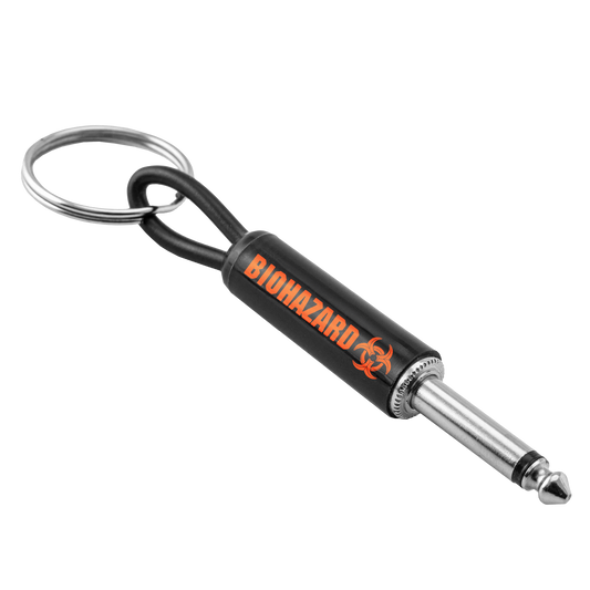 Biohazard Logo Guitar Plug Keychain Pluginz Keychains